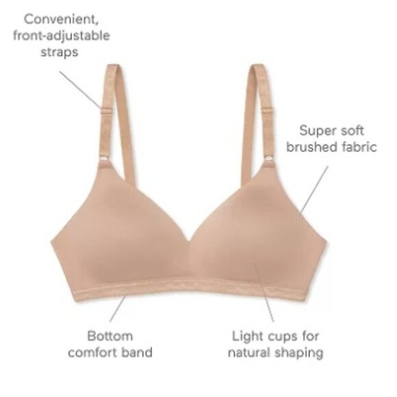 Warners Cloud 9® Wireless Lightly Lined Comfort Bra, 40C - Picture 3 of 8